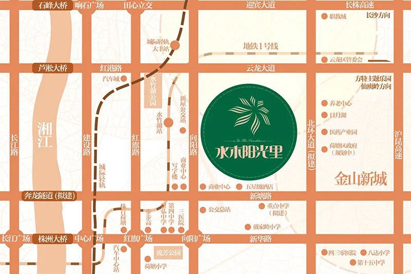 株洲水木阳光里区位图