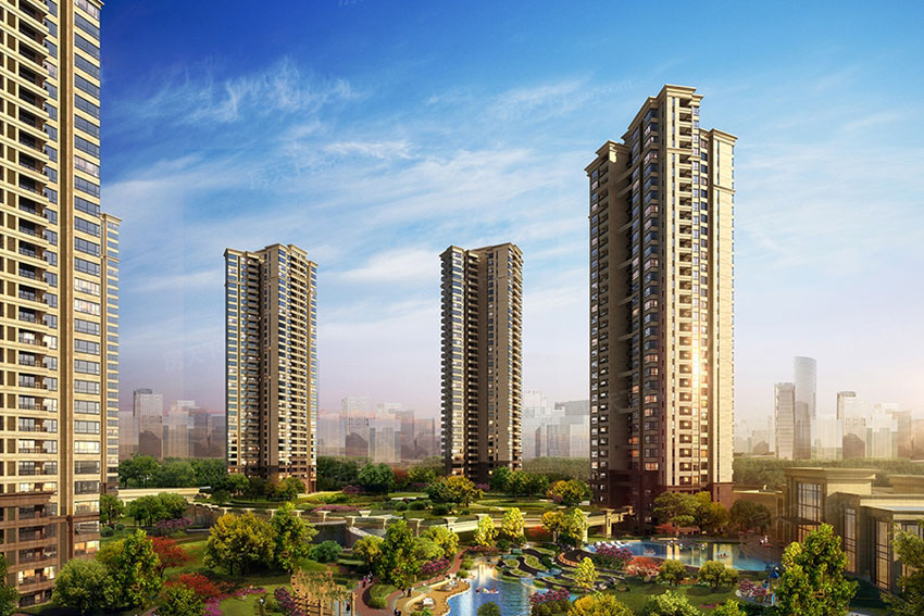 株洲东部美的城公园里实景图